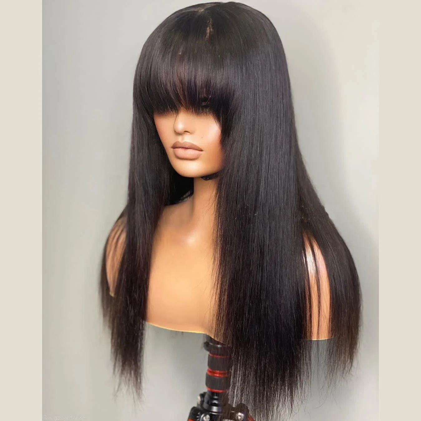 Machine made hair wigs human hair wig with bang 100% virgin cuticle aligned hair for black women
Machine made hair wigs human hair wig with bang 100% virgin cuticle aligned hair for black women
