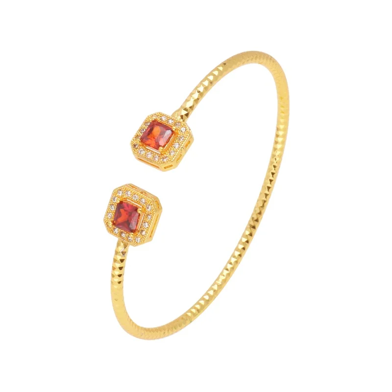 JSZ-11 Fashion Heart Square Water Droplets Zircon Stone Luxury 24K Gold Plated Cuff Bangle Jewelry
JSZ-11 Fashion Heart Square Water Droplets Zircon Stone Luxury 24K Gold Plated Cuff Bangle Jewelry