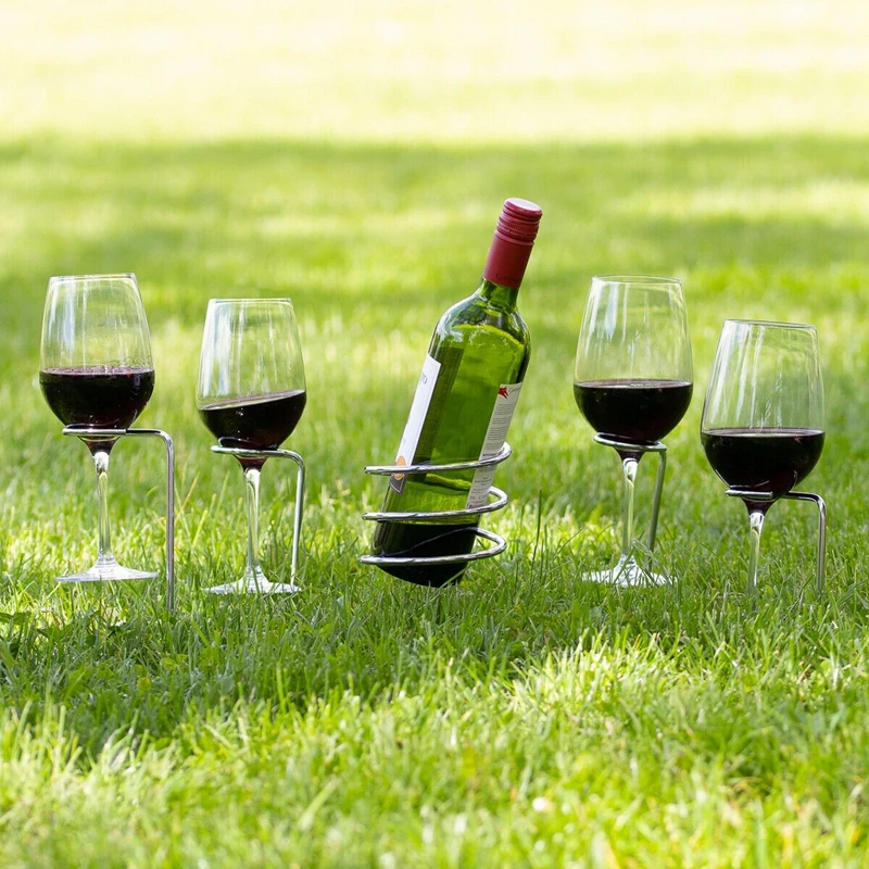 Picnic Stix Outdoor Yard Drink Wine And Glass Bottle Holders Outdoor Stakes, Silver or oem color
Picnic Stix Outdoor Yard Drink Wine And Glass Bottle Holders Outdoor Stakes, Silver or oem color