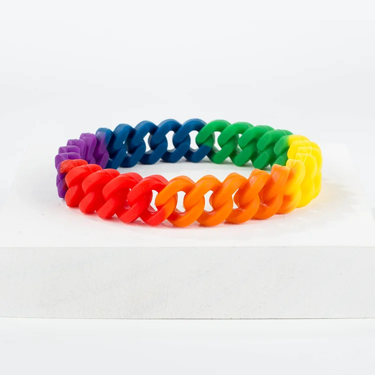 American Personality Hipster Rainbow Mixed Color Hollow Silicone Twist Bracelet Wristband Fashion Simple Bracelet
American Personality Hipster Rainbow Mixed Color Hollow Silicone Twist Bracelet Wristband Fashion Simple Bracelet