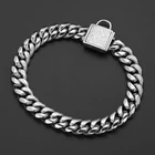 Dog Collar Luxury Heavy Duty Stainless Steel Dog Necklace Chain Cuban Link Dog Chain Collar