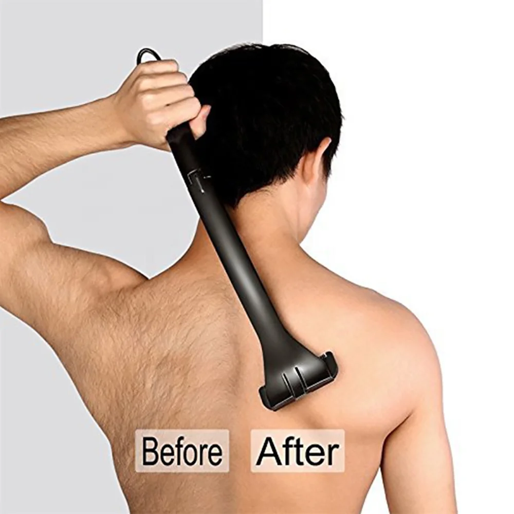 New Design Back Hair Remover Shave Machine Safe Long Handle Replace Cutter Head Adjustable Back Hair Removal For Men Homeuse, Black
New Design Back Hair Remover Shave Machine Safe Long Handle Replace Cutter Head Adjustable Back Hair Removal For Men Homeuse, Black
