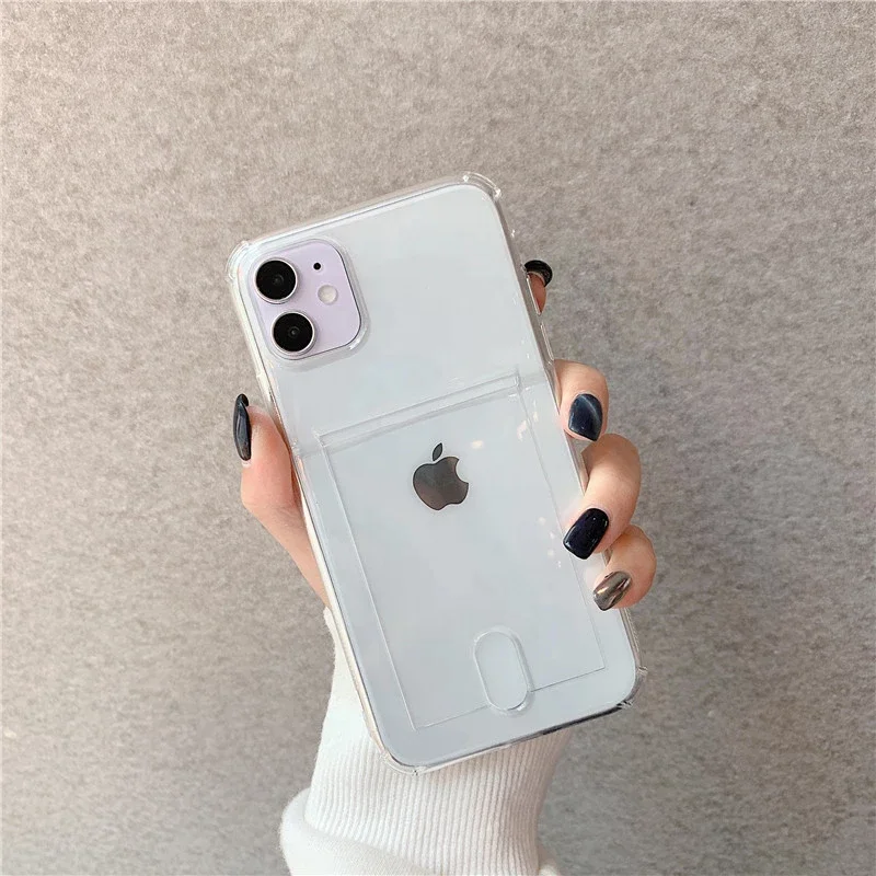 Transparent TPU Clear Case with Pocket for iPhone 7 8 Plus X XS XR 11 Pro 12 Card Holder Phone Case, Multi colors
Transparent TPU Clear Case with Pocket for iPhone 7 8 Plus X XS XR 11 Pro 12 Card Holder Phone Case, Multi colors