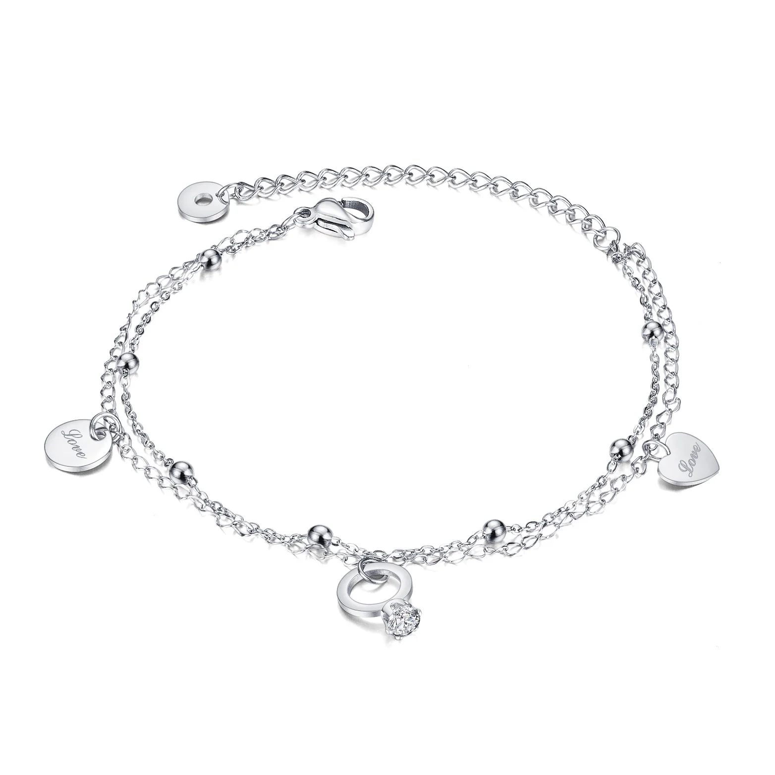 New fashion jewelry 18k gold charm anklet anklet gold-plated jewelri woman stainless steel hot product, White gold yellow gold
New fashion jewelry 18k gold charm anklet anklet gold-plated jewelri woman stainless steel hot product, White gold yellow gold