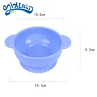 Eco friendly food grade baby pet feeding silicone bowl collapsible heat resistant custom multicolor