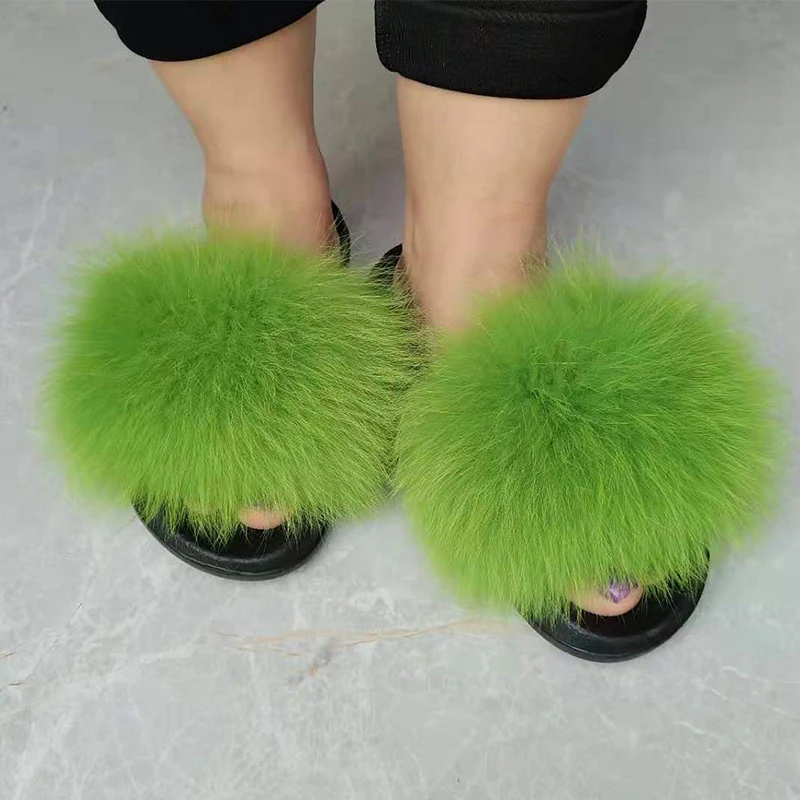 Wholesale price real fur slippers outdoor fur slides sandals fox fur slides slippers for women, Customized color
Wholesale price real fur slippers outdoor fur slides sandals fox fur slides slippers for women, Customized color