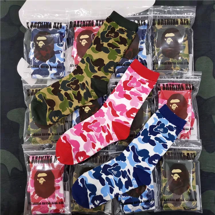 2021 hot sale Bape High socks Red blue army green camouflage hose for women men unisex High Quality sock
2021 hot sale Bape High socks Red blue army green camouflage hose for women men unisex High Quality sock