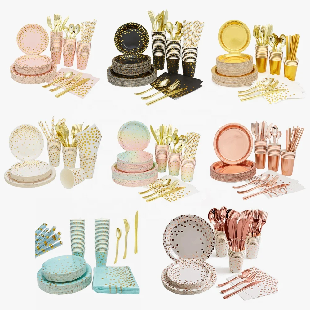 Amazon 200 Pieces Party Supplies Serves 25 Sets for Wedding Bridal Shower Engagement Birthday Party tableware sets, 8 colors
Amazon 200 Pieces Party Supplies Serves 25 Sets for Wedding Bridal Shower Engagement Birthday Party tableware sets, 8 colors