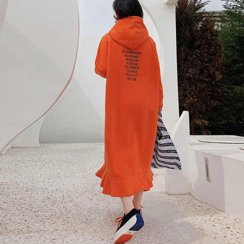 Wholesale Winter Pocket And Pattern Fleece Printing Long Sweatshirt Lady Maxi Hooded Hoodie Dress For Women, Black,orange
Wholesale Winter Pocket And Pattern Fleece Printing Long Sweatshirt Lady Maxi Hooded Hoodie Dress For Women, Black,orange