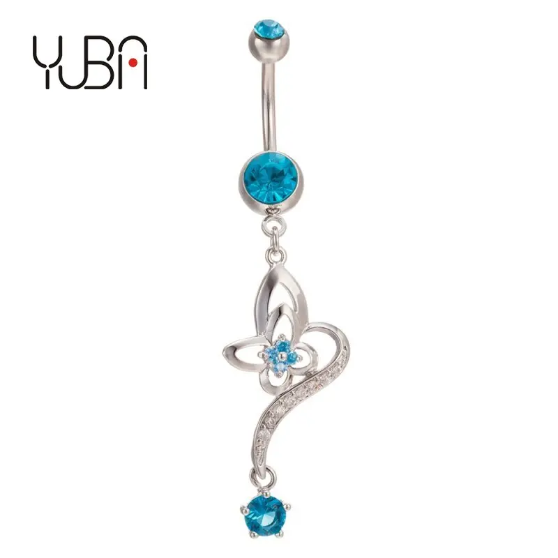 Surgical Steel Body Piercing Jewelry blue pureple pink Navel Piercing butterfly Dangle Belly Button Ring for Women
Surgical Steel Body Piercing Jewelry blue pureple pink Navel Piercing butterfly Dangle Belly Button Ring for Women