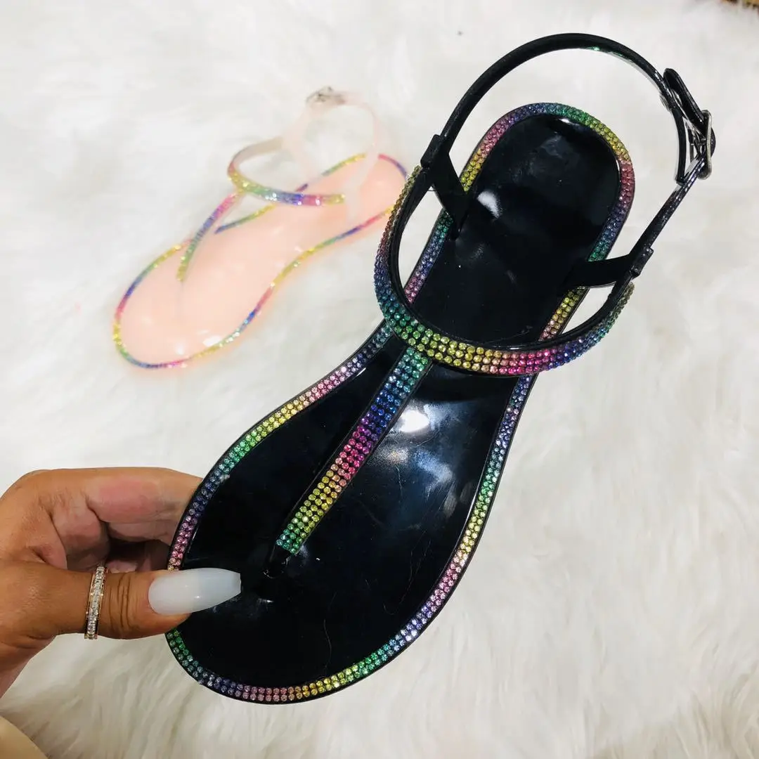 designer female summer wholesale bling jelly sexy 2020 new flat lady shoes bling with diamonds sandals for women
designer female summer wholesale bling jelly sexy 2020 new flat lady shoes bling with diamonds sandals for women