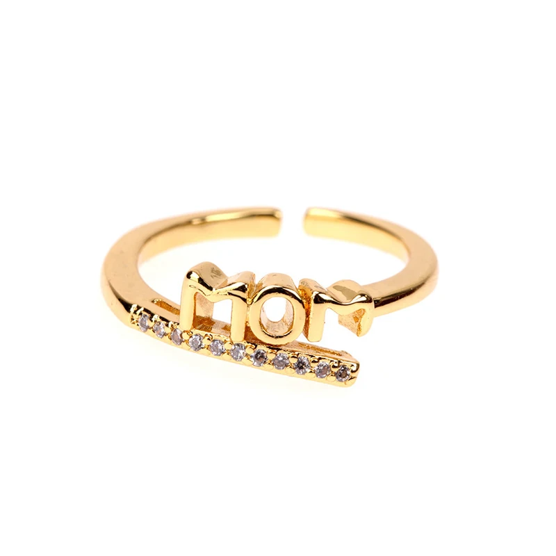 Diamond Open Ins Newest Fashion Letter Mom Diamond Brass Jewelry Gold Plated Adjustable Rin Fashion Letter MOM Mother's Day Ring
Diamond Open Ins Newest Fashion Letter Mom Diamond Brass Jewelry Gold Plated Adjustable Rin Fashion Letter MOM Mother's Day Ring