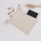 Multipurpose canvas drawstring bag cotton drawstring shoe bag organic cotton pouch with drawstrings