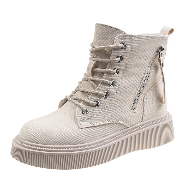 Street Fashion Ladies Boots Canvas Round Head Waterproof Platform Cross Straps Zipper Ladies New Boots
Street Fashion Ladies Boots Canvas Round Head Waterproof Platform Cross Straps Zipper Ladies New Boots