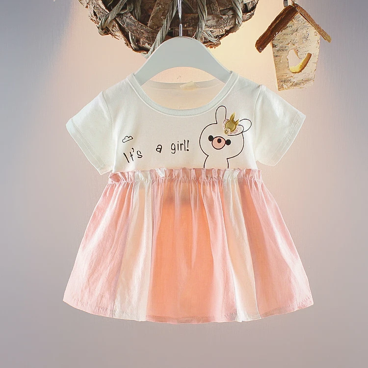 2022 Amazon hot selling lovely rabbit pattern kids clothing baby girls cotton comfortable cute baby girls frock, Pink/light pink/yellow/blue
2022 Amazon hot selling lovely rabbit pattern kids clothing baby girls cotton comfortable cute baby girls frock, Pink/light pink/yellow/blue