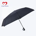 Auto Umbrella Supplier 27 Inch * 8K Automatic 3 Fold Black Auto Umbrella