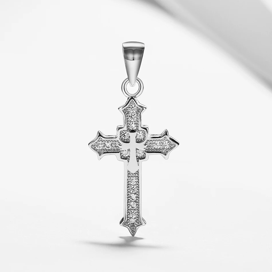 Trendy 925 Sterling Silver Pendant Cubic Zirconia Cross pendant fit Original Necklace For Women Fashion DIY Jewelry Gift
Trendy 925 Sterling Silver Pendant Cubic Zirconia Cross pendant fit Original Necklace For Women Fashion DIY Jewelry Gift