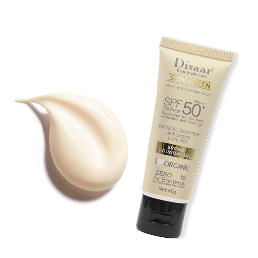 Disaar SPF 50 Natural Sun Protection Foundation Moisturizing Sunscreen Cream For All Skin
Disaar SPF 50 Natural Sun Protection Foundation Moisturizing Sunscreen Cream For All Skin
