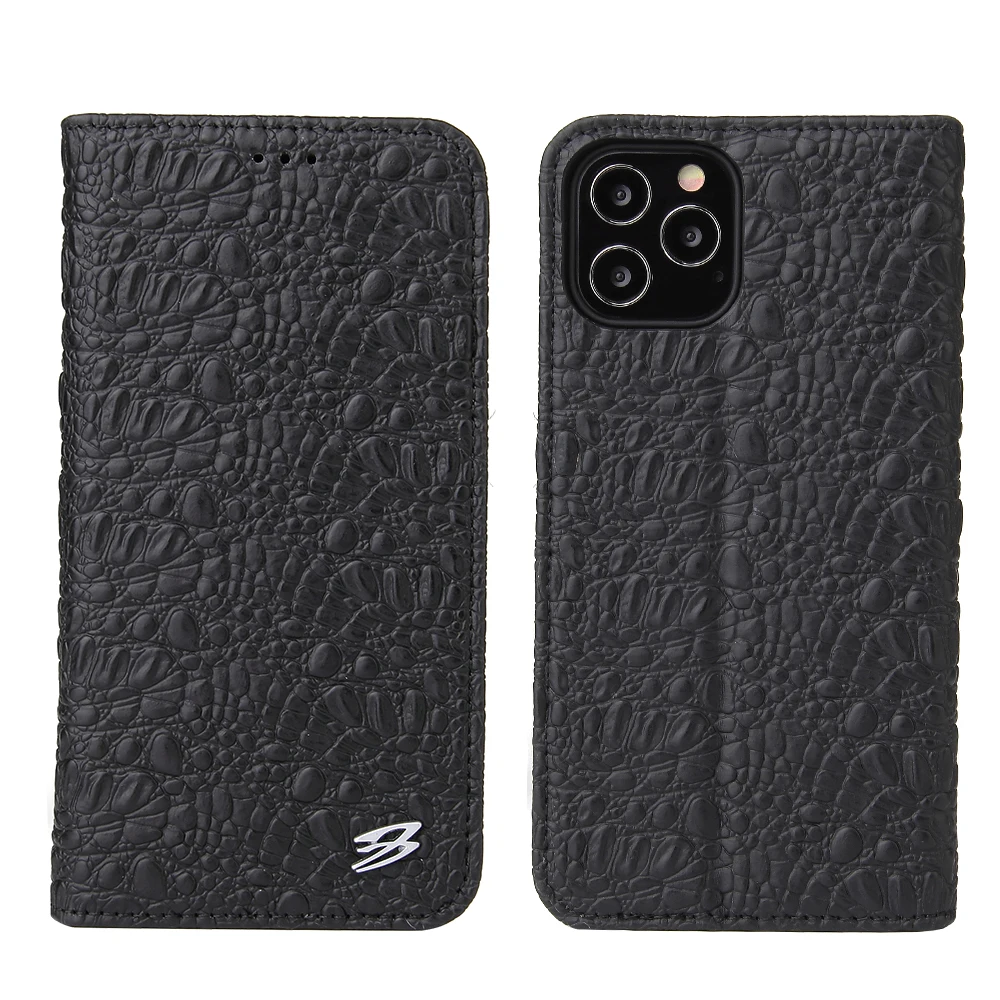 Crocodile Pattern Luxury Genuine Leather Flip Case with Card Slot for iPhone 12, Green, black
Crocodile Pattern Luxury Genuine Leather Flip Case with Card Slot for iPhone 12, Green, black