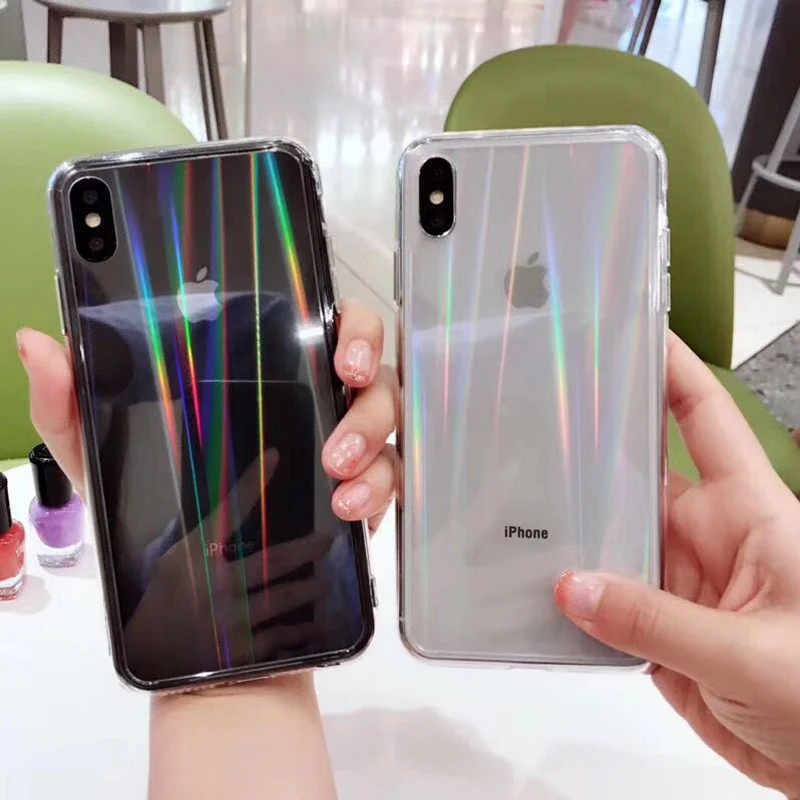 Rainbow Phone Case Soft Acrylic Full Body Holographic Phone Back Cover for iPhone 11
Rainbow Phone Case Soft Acrylic Full Body Holographic Phone Back Cover for iPhone 11