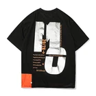 Fashion Streetwear Reflective Printing Logo Cheap Price Custom t Shirt