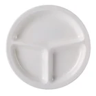 Factory Free Sample Stable Snack Plate Plastic, Dishwasher Safe Durable Melamine Plates Divided