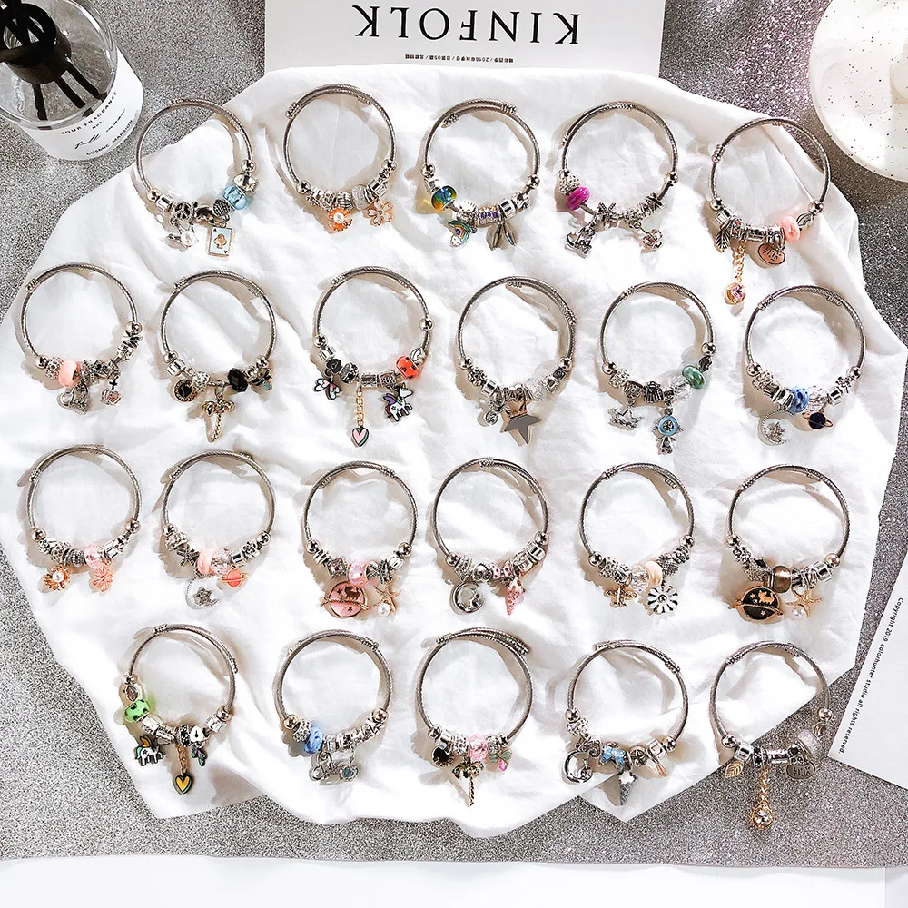 crystal pearl lovely pendant Bohemian DIY beaded adjustable stainless steel bracelet for women, As picture
crystal pearl lovely pendant Bohemian DIY beaded adjustable stainless steel bracelet for women, As picture