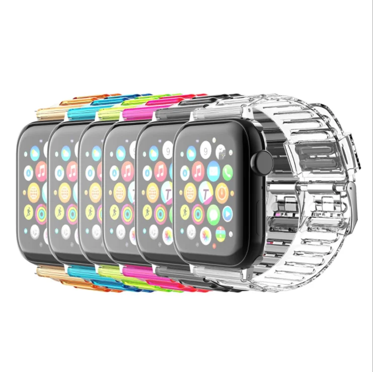 Leyi Comfortable and breathable clear transparent wrisband bracelet TPU Replacement Sport Watch Band For APPLE WATCH all series, Optional
Leyi Comfortable and breathable clear transparent wrisband bracelet TPU Replacement Sport Watch Band For APPLE WATCH all series, Optional
