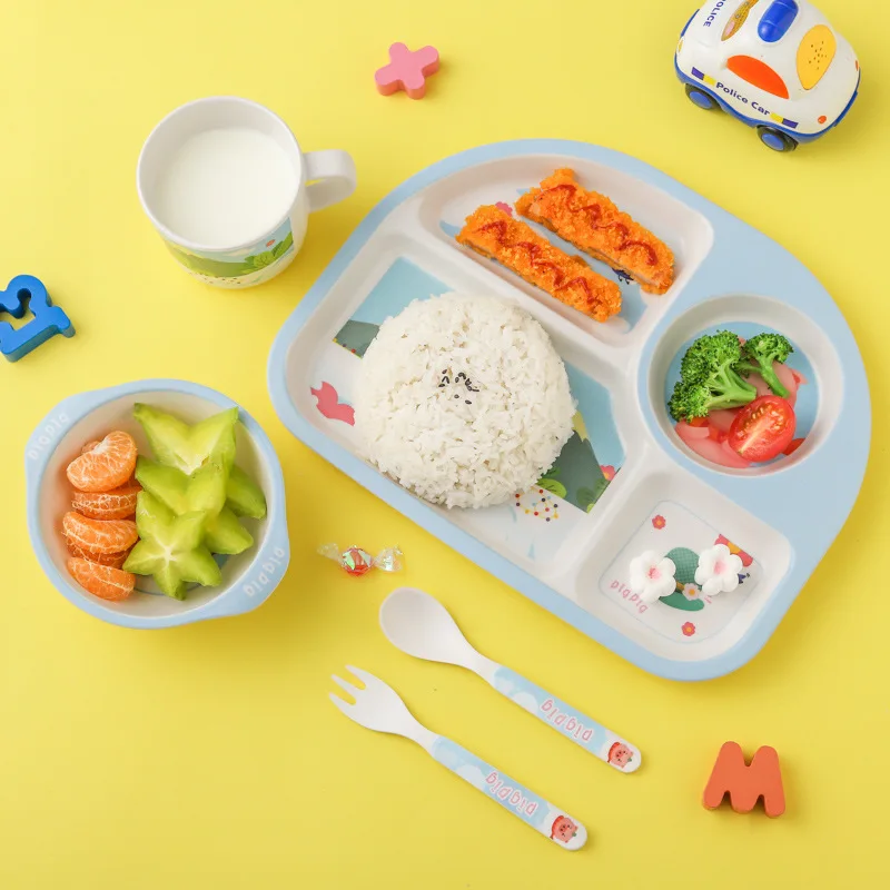 CHINA OEM FACTORY WHOLESALE 5pcs Set Bamboo Fiber Cutlery Children's & Baby Tableware Cartoon Bowl Dish & Plate Fork Spoon
CHINA OEM FACTORY WHOLESALE 5pcs Set Bamboo Fiber Cutlery Children's & Baby Tableware Cartoon Bowl Dish & Plate Fork Spoon