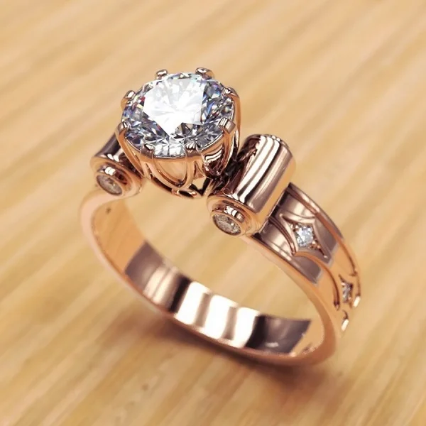 Factory Wholesale KYRA0657 High Quality Rose Gold Geometric 3A Zircon Wedding rings for Women
Factory Wholesale KYRA0657 High Quality Rose Gold Geometric 3A Zircon Wedding rings for Women