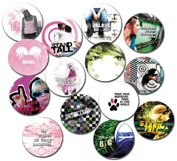

China Wholesale 37mm Metal Material Custom High Quality Round Pin Button Badge, Custom color