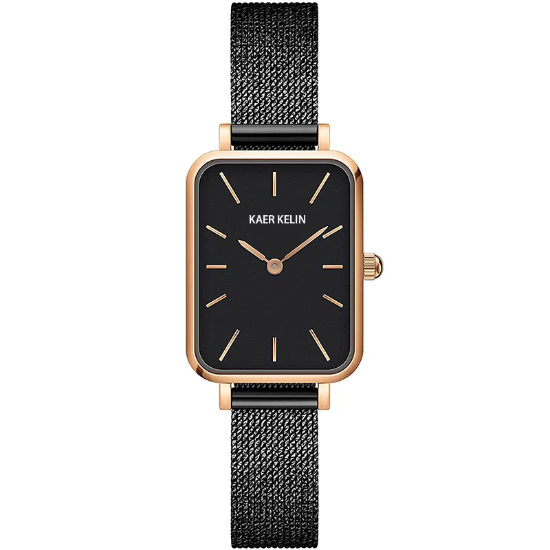 In Stock! KAER KELIN Womens Fashion Watches Luxury Style Watches Quadro Melrose Watch, Rose Gold Mesh Bracelet, 20x26mm Dial
In Stock! KAER KELIN Womens Fashion Watches Luxury Style Watches Quadro Melrose Watch, Rose Gold Mesh Bracelet, 20x26mm Dial