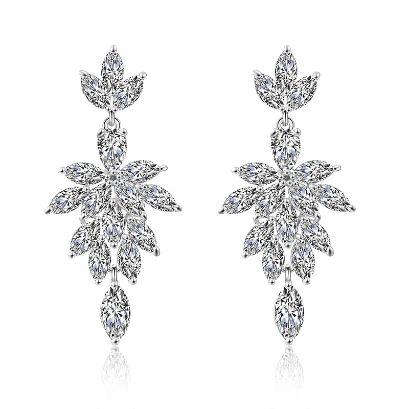 New Luxury Fashion Brass Rhinestones Geometric Tassel Long Earrings For Women Jewelry
New Luxury Fashion Brass Rhinestones Geometric Tassel Long Earrings For Women Jewelry