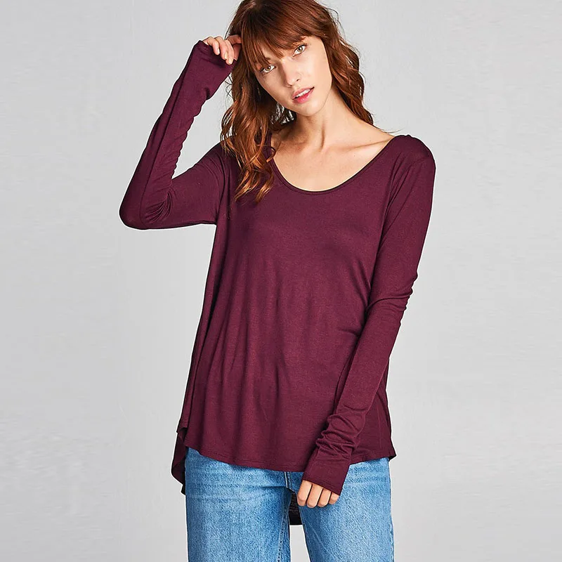Wholesale Ladies Fashion Long Sleeve Round Neck Strappy Back Rayon Spandex Jersey Tunic Knit Top
Wholesale Ladies Fashion Long Sleeve Round Neck Strappy Back Rayon Spandex Jersey Tunic Knit Top