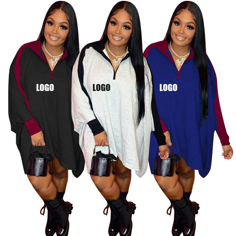 Custom Logo Cotton Hoodie Dress Winter Spring Long Sleeve Zipper Turtleneck Loose Casual Girls' Dresses 2022, Picture
Custom Logo Cotton Hoodie Dress Winter Spring Long Sleeve Zipper Turtleneck Loose Casual Girls' Dresses 2022, Picture