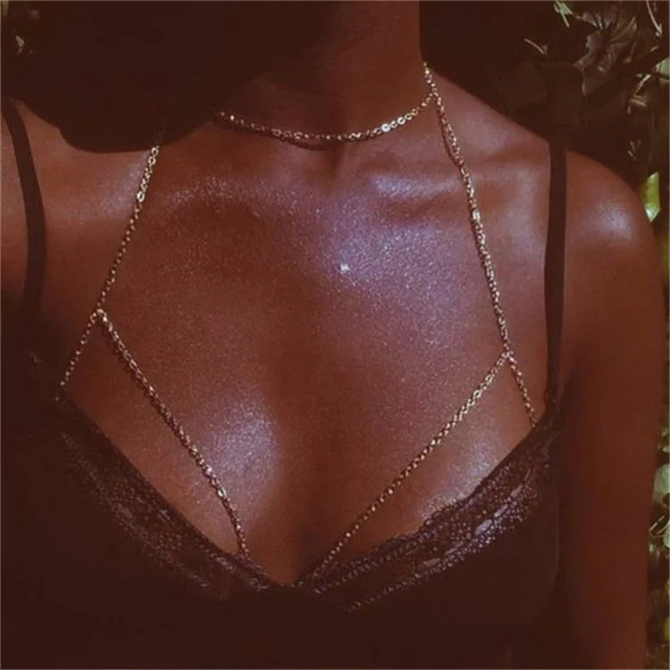 Fashion Womens Sexy Gold Sequins Bra Bikini Beach Necklace Waist Belly Body Chain Jewelry, Picture
Fashion Womens Sexy Gold Sequins Bra Bikini Beach Necklace Waist Belly Body Chain Jewelry, Picture