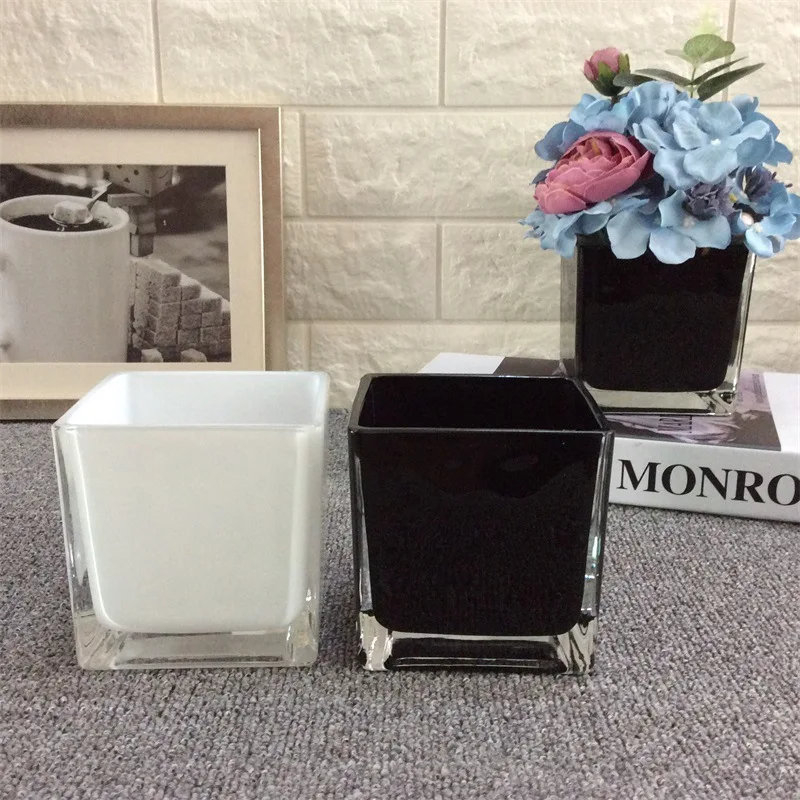 Wholesale Home Decor Creative Modern Nordic Black And White Square Glass Vase, Picture
Wholesale Home Decor Creative Modern Nordic Black And White Square Glass Vase, Picture