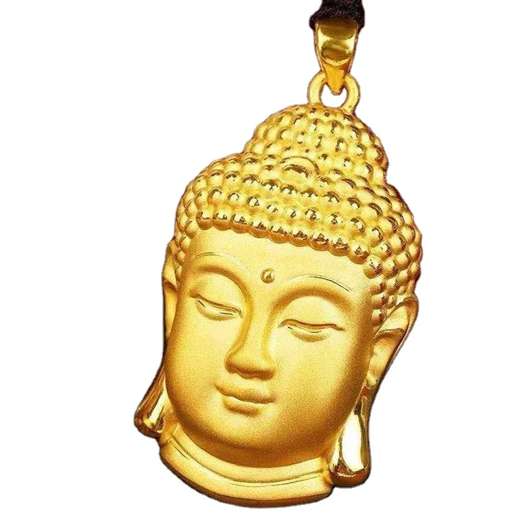Brass Gold-Plated Tathagata Buddha Head Pendant Vietnam Shajin Little Buddha Head Head Men And Women Pendant Necklace Vibrato Ho
Brass Gold-Plated Tathagata Buddha Head Pendant Vietnam Shajin Little Buddha Head Head Men And Women Pendant Necklace Vibrato Ho
