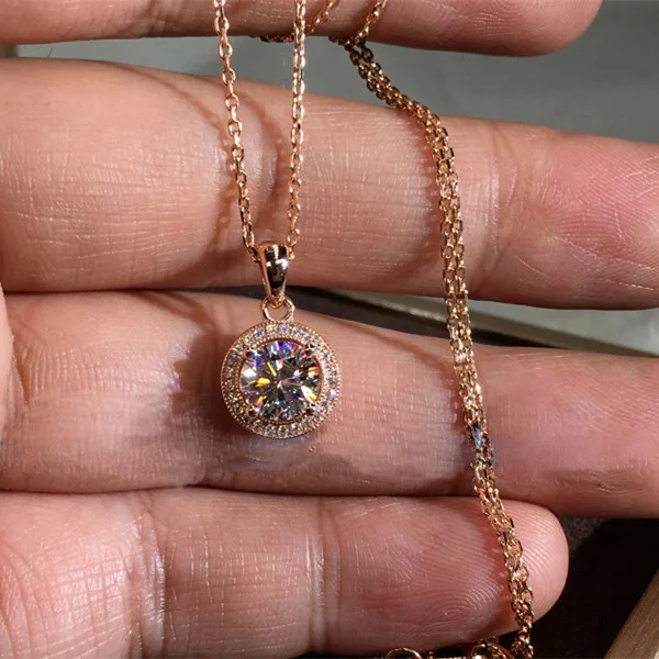 Style Cubic Zirconia Chain Necklaces Rose Gold Color Fashion Simple Crystal Pendant Necklace Wedding Jewelry For Women, Picture
Style Cubic Zirconia Chain Necklaces Rose Gold Color Fashion Simple Crystal Pendant Necklace Wedding Jewelry For Women, Picture