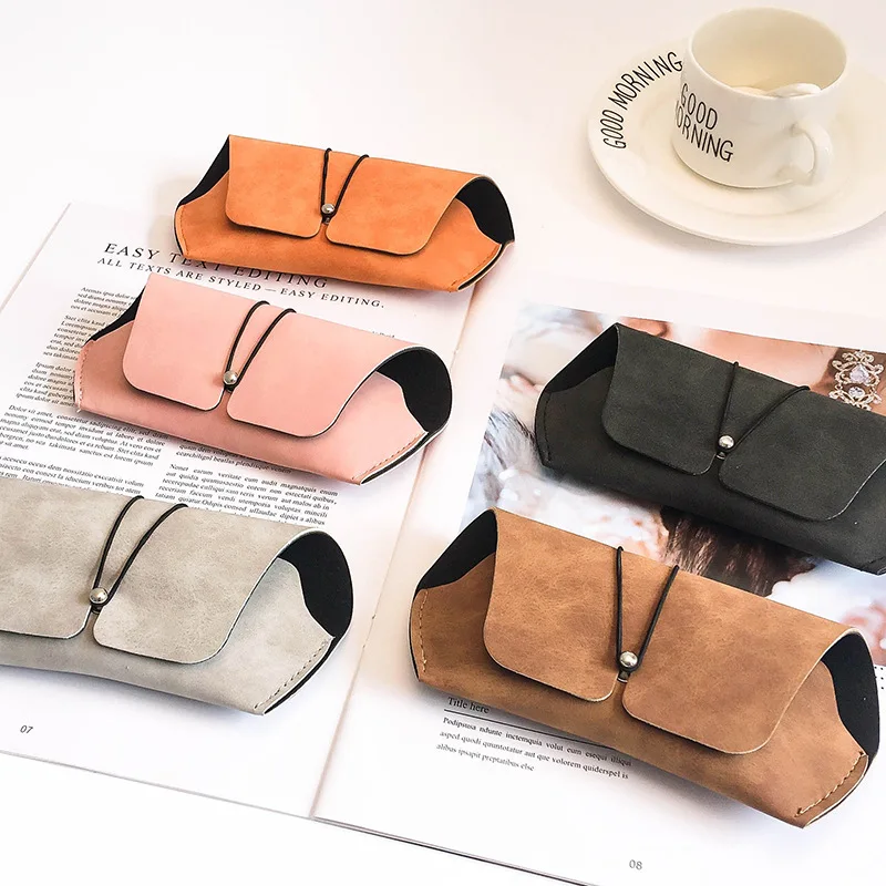 Lmamba New Simple Sunglasses Casees Frosted Pouch Leather Packaging Compression Portable Temperament Sunglasses Storage Box, 3 colors
Lmamba New Simple Sunglasses Casees Frosted Pouch Leather Packaging Compression Portable Temperament Sunglasses Storage Box, 3 colors