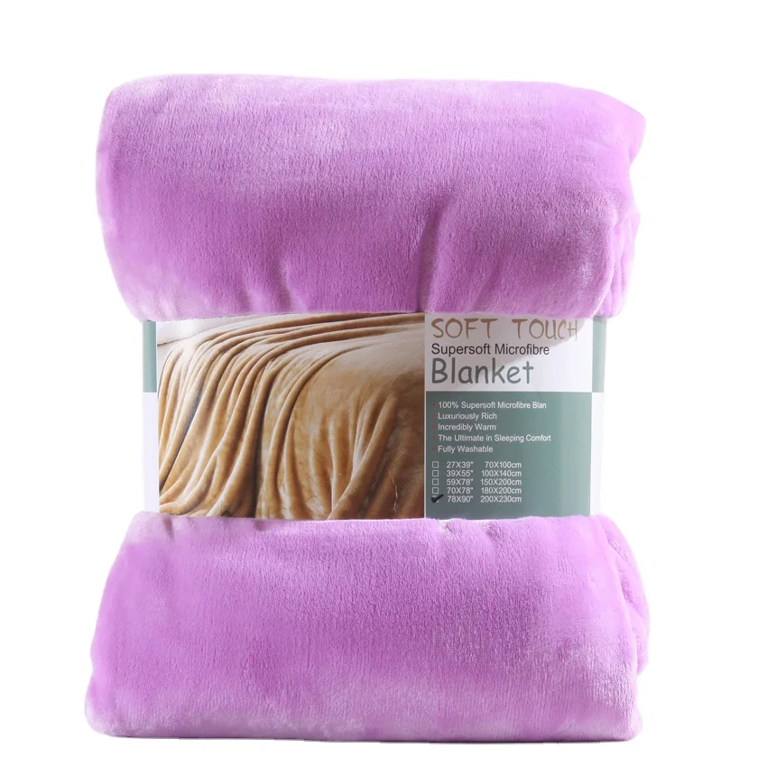 100% Polyester Solid Color Soft coral Velvet Fleece Throw Custom Home Decor Double Coral Fleece Blanket Flannel Fleece Blanket