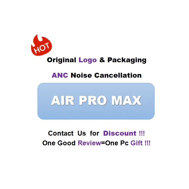 US CA MX FREE SHIPPING ITEM tws earphones anc active noise cancellation original wireless headphone air pro max for gifts
US CA MX FREE SHIPPING ITEM tws earphones anc active noise cancellation original wireless headphone air pro max for gifts