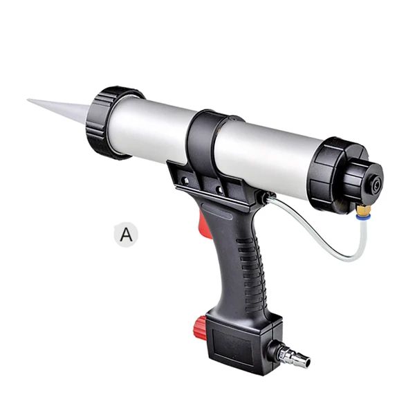Pneumatic style aluminium tube caulking gun