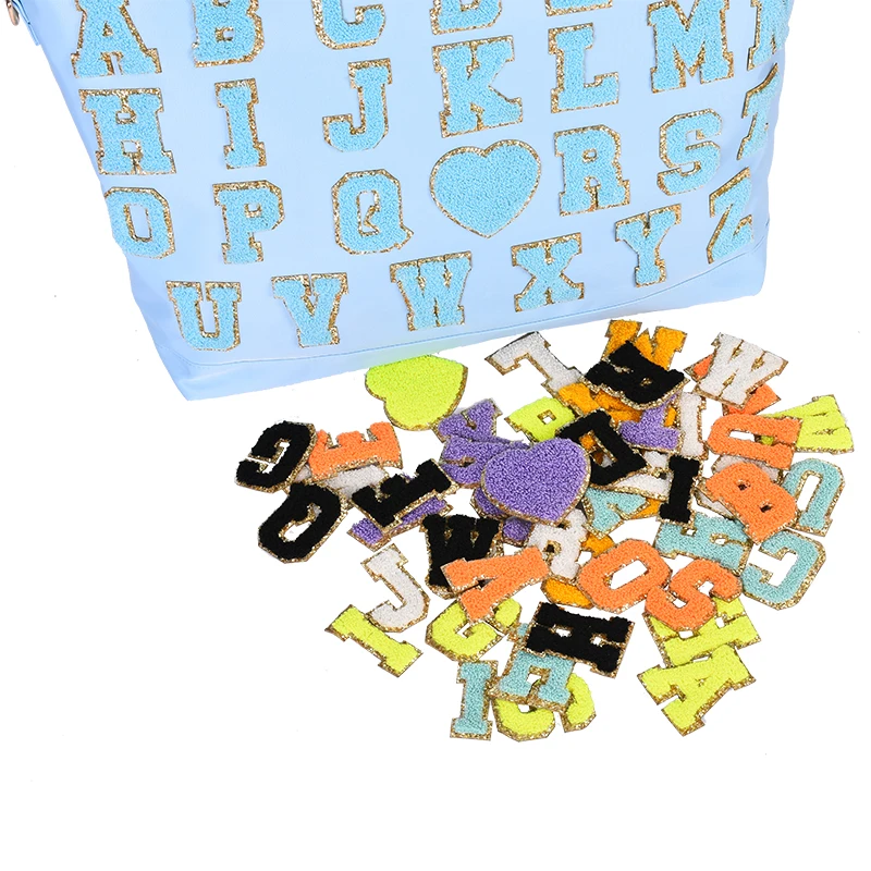 Made in Kaijie low MOQ Custom towel Embroidery Letter logo On Patches For cosmetic bags and other bags as you like, Customized
Made in Kaijie low MOQ Custom towel Embroidery Letter logo On Patches For cosmetic bags and other bags as you like, Customized