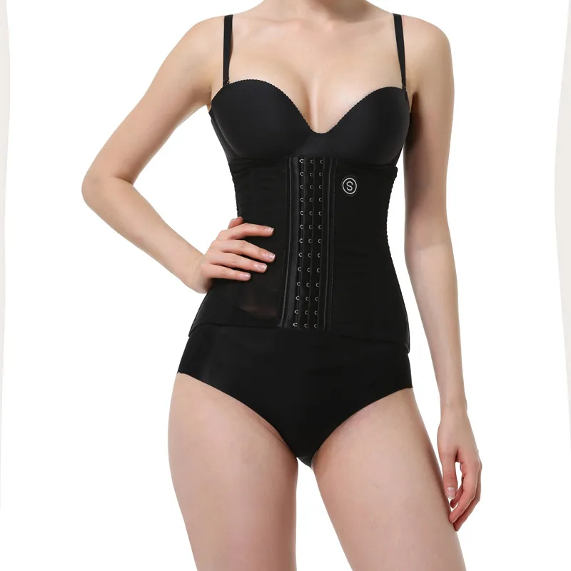 Hot Selling women corset Tight waist band Waist trainer Breathable mesh sports bodysuit, Black
Hot Selling women corset Tight waist band Waist trainer Breathable mesh sports bodysuit, Black