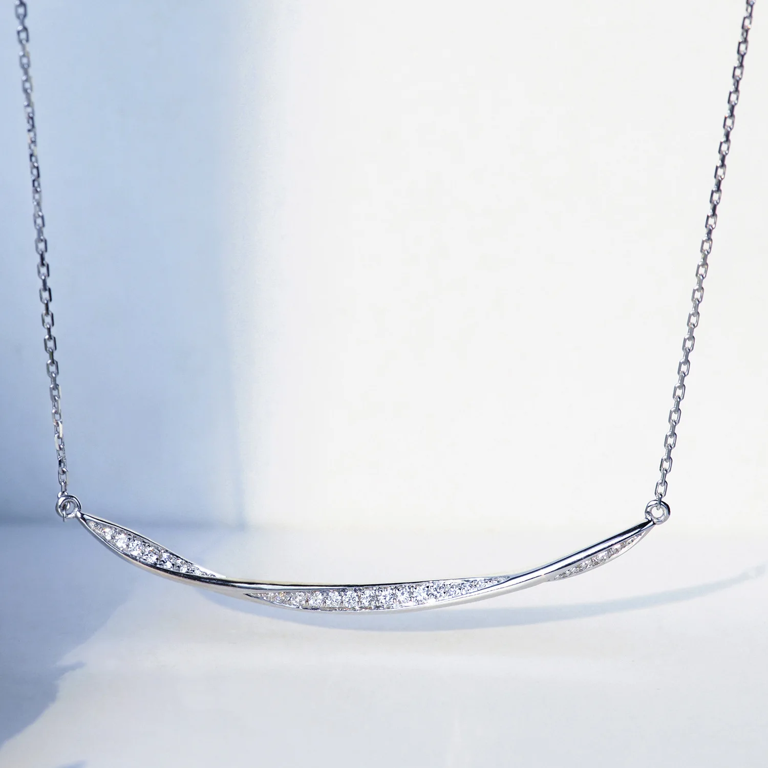 Fashion Jewelry KYNL0230 Brass Necklaces Shine 3A Zircon Necklaces for Women, Silver
Fashion Jewelry KYNL0230 Brass Necklaces Shine 3A Zircon Necklaces for Women, Silver