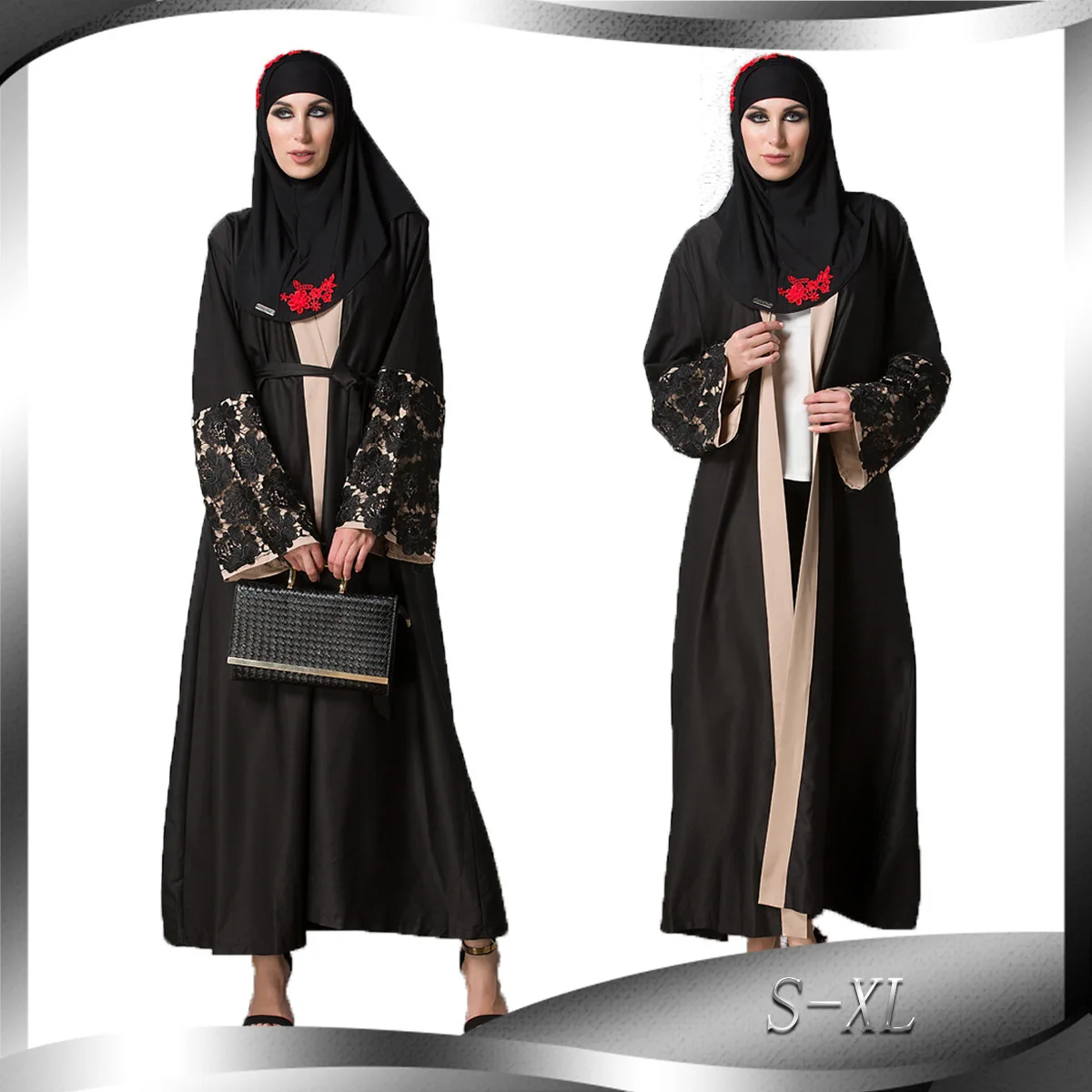 New Designs Embroidery Cardigan Islamic Clothing Fashion Front Open Arabic Style Dubai Muslim Abaya, Picture color
New Designs Embroidery Cardigan Islamic Clothing Fashion Front Open Arabic Style Dubai Muslim Abaya, Picture color