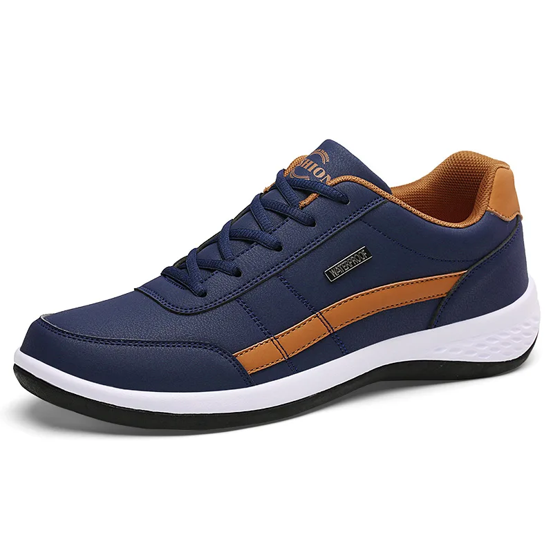 Leather Men Shoes Sneakers Trend Casual Shoe Breathable Leisure Male Sneakers Non-slip Footwear Men Vulcanized Shoes, Blue,white,black red
Leather Men Shoes Sneakers Trend Casual Shoe Breathable Leisure Male Sneakers Non-slip Footwear Men Vulcanized Shoes, Blue,white,black red