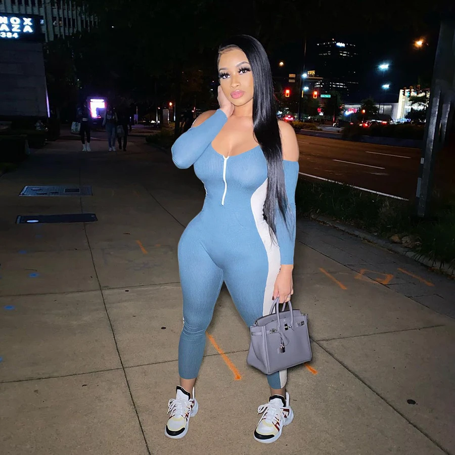 Nibber K20Q10088 2021 New Arrivals spring Ribbed Patchwork Halter Skinny Slim Long Sleeve Jumpsuit Women Jumpsuits Bodysuits
Nibber K20Q10088 2021 New Arrivals spring Ribbed Patchwork Halter Skinny Slim Long Sleeve Jumpsuit Women Jumpsuits Bodysuits