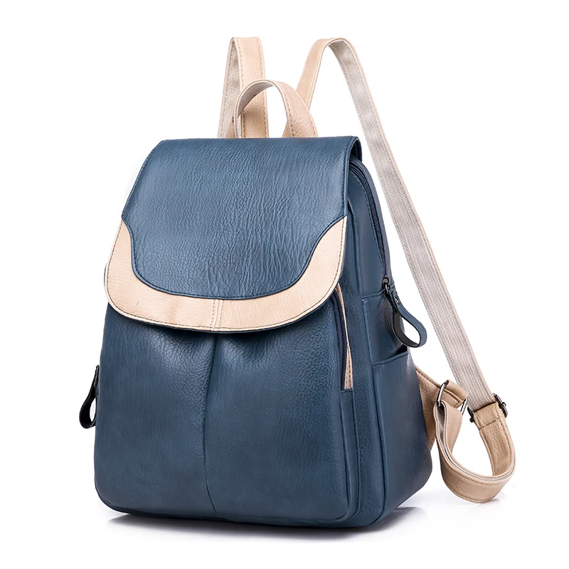 Classic design factory direct sale wholesale price PU leather lady women anti-theft school daily life backpack bag, Black, blue or custom
Classic design factory direct sale wholesale price PU leather lady women anti-theft school daily life backpack bag, Black, blue or custom